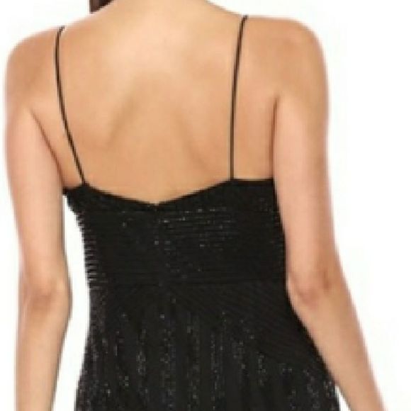 Adrianna Papell beaded Spaghetti Strap V-Neck Gown - Picture 8 of 8